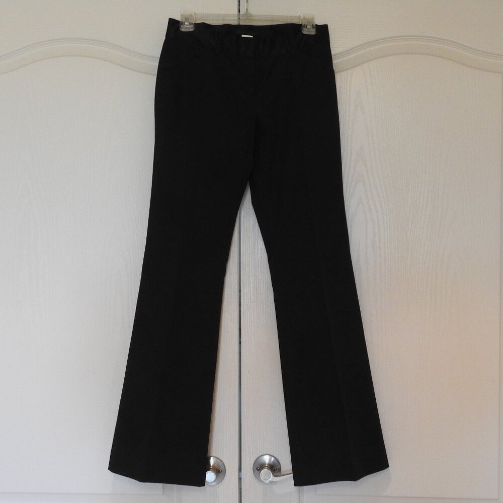 Guess Collection black dress pants, satin waist, tuxedo stripe, sz 2, NWOT